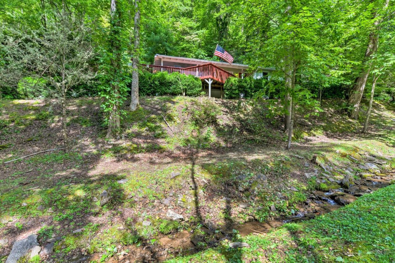 Tranquil Creekside Cottage With Deck And Lanai Franklin Zewnętrze zdjęcie